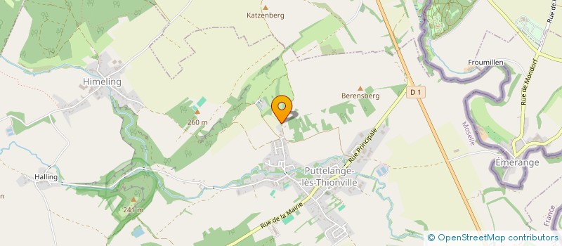 localisation de l'entreprise MONSIEUR JEROME VOISIN  PUTTELANGE-LES-THIONVILLE