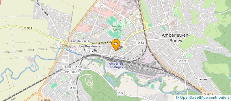 localisation de l'entreprise MONSIEUR JEROME VOLNY  AMBERIEU-EN-BUGEY