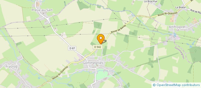 localisation de l'entreprise MONSIEUR JEROME VOULOIR  GOMMEGNIES