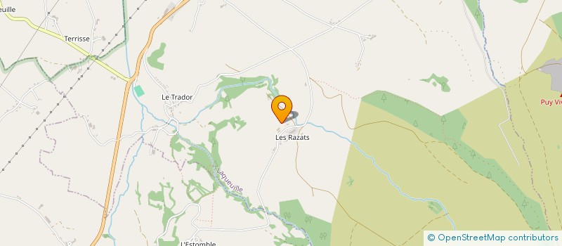 localisation de l'entreprise MONSIEUR JEROME VRAY  SAINT-JULIEN-PUY-LAVEZE