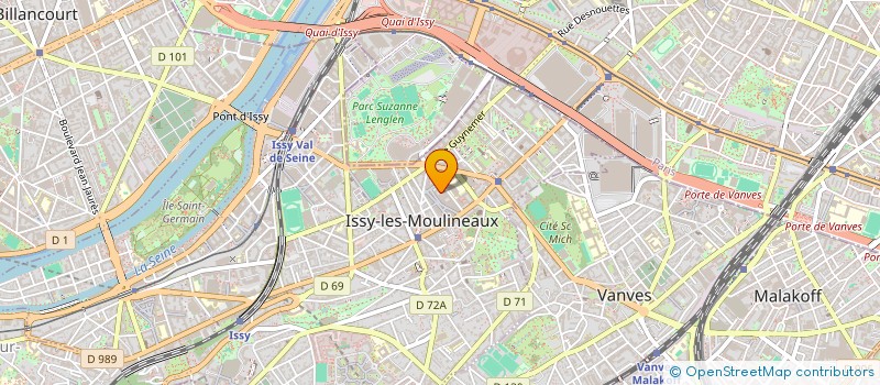 localisation de l'entreprise MONSIEUR JEROME WARIN à ISSY-LES-MOULINEAUX