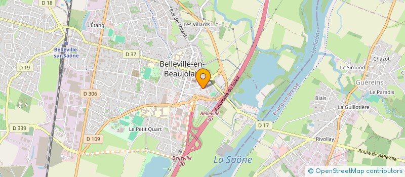 localisation de l'entreprise MONSIEUR JEROME WARNIER  BELLEVILLE-EN-BEAUJOLAIS