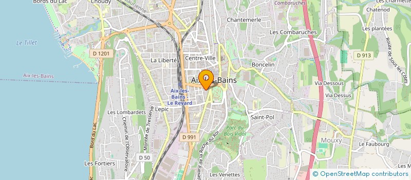 localisation de l'entreprise MONSIEUR JEROME WEBER à AIX-LES-BAINS