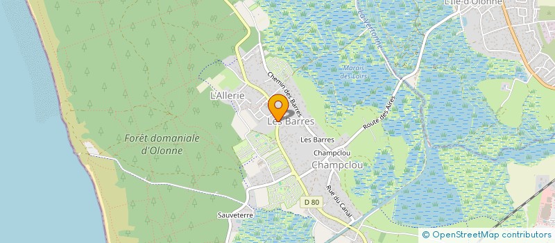 localisation de l'entreprise MONSIEUR JEROME WUILMOT à LES SABLES D'OLONNE