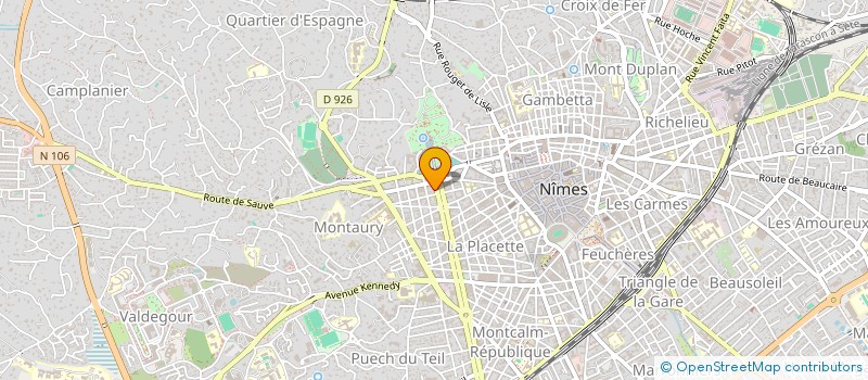 localisation de l'entreprise MONSIEUR JEROME YECHE à MONTPELLIER
