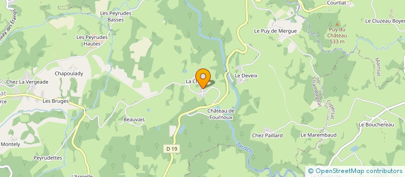 localisation de l'entreprise MONSIEUR JEROME YVERNAULT à CHAMPAGNAT