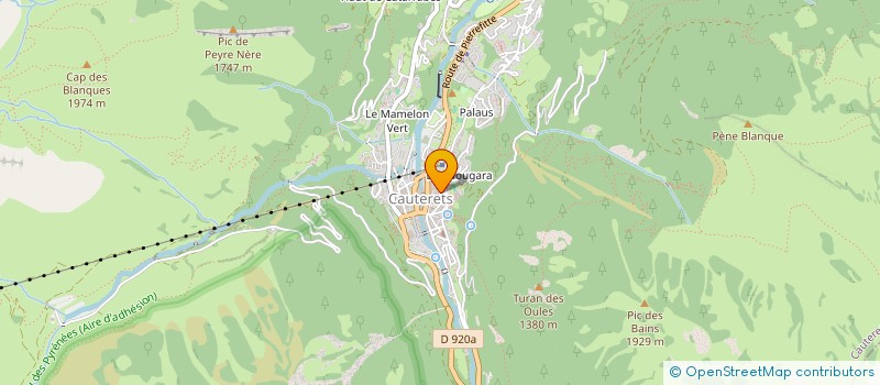 localisation de l'entreprise MONSIEUR JEROME ZABALA  CAUTERETS