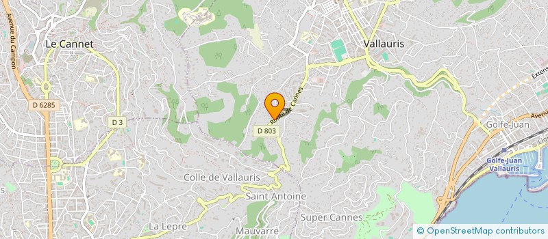 localisation de l'entreprise MONSIEUR JEROME ZAVAGLIA  VALLAURIS