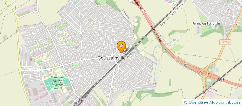 localisation de l'entreprise MONSIEUR JERRINALD KANIKAINATHAN  GOUSSAINVILLE