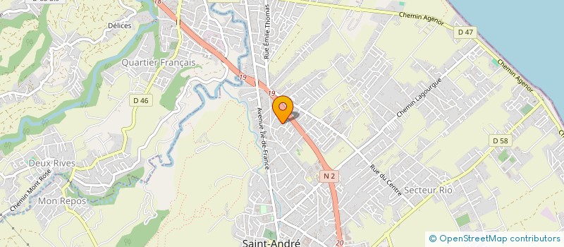 localisation de l'entreprise MONSIEUR JERROLD RAMSAMY  SAINT-ANDRE