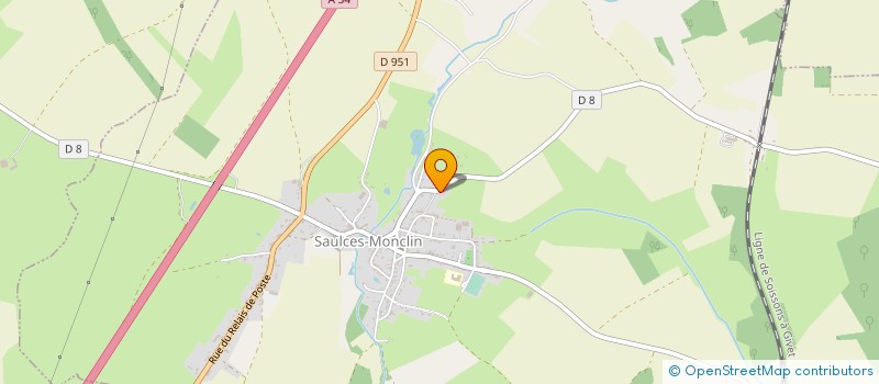 localisation de l'entreprise MONSIEUR JERRY COLLIGNON  SAULCES-MONCLIN