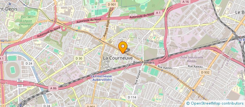 localisation de l'entreprise MONSIEUR JERRY DOMINIQUE à LA COURNEUVE