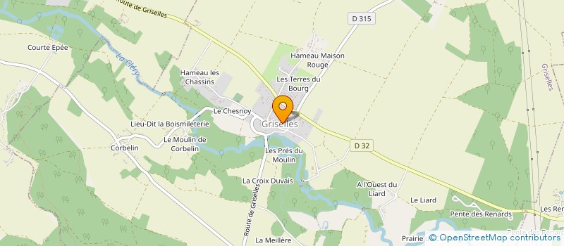 localisation de l'entreprise MONSIEUR JERRY DUFRESNE  GRISELLES