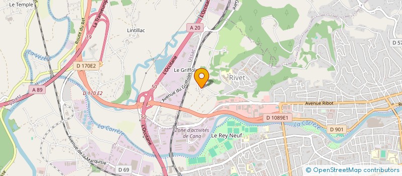 localisation de l'entreprise MONSIEUR JERRY LAGRENEE  BRIVE-LA-GAILLARDE