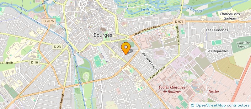 localisation de l'entreprise MONSIEUR JERRY MBANTA NYABEU  BOURGES