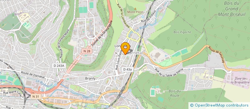 localisation de l'entreprise MONSIEUR JERRY NDAMI  DARNETAL