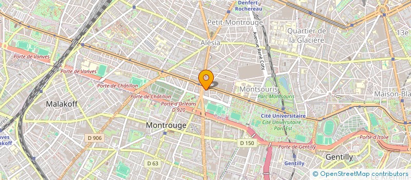 localisation de l'entreprise MONSIEUR JERRY O' BRIEN  PARIS 14