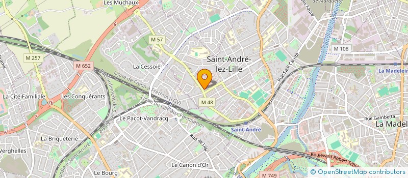 localisation de l'entreprise MONSIEUR JERRY VAN DAM  SAINT-ANDRE-LEZ-LILLE