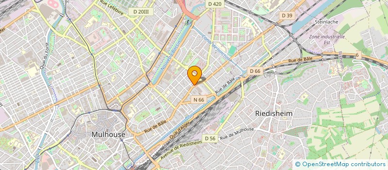 localisation de l'entreprise MONSIEUR JERSAN BISLJIMI  MULHOUSE