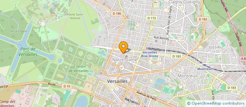 localisation de l'entreprise MONSIEUR JERZY BARAN à VERSAILLES