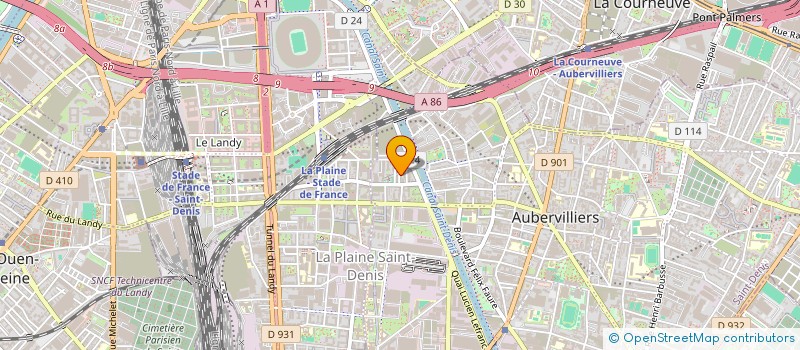 localisation de l'entreprise MONSIEUR JESS COMBIER  AUBERVILLIERS