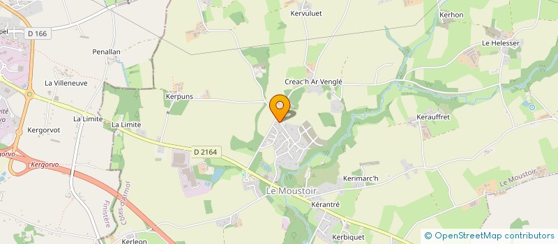 localisation de l'entreprise MONSIEUR JESSIE BERNARD  LE MOUSTOIR