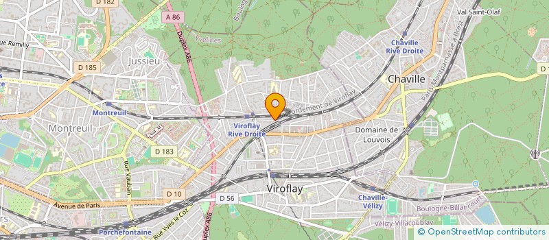 localisation de l'entreprise MONSIEUR JESSIE CHOUQUET  VIROFLAY