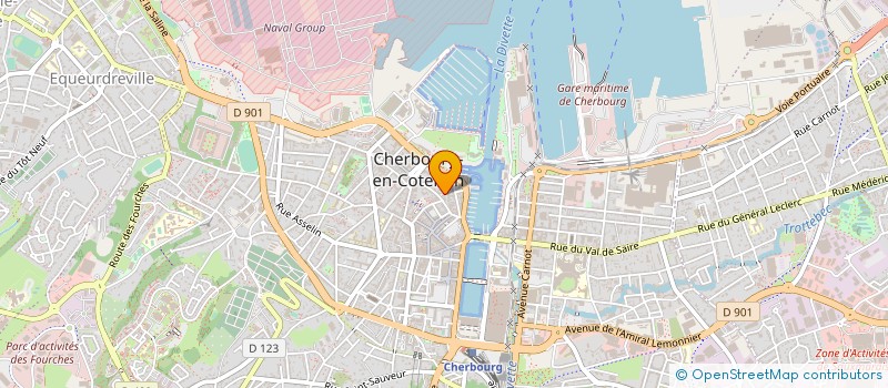 localisation de l'entreprise MONSIEUR JESSIE LE VERD  CHERBOURG-EN-COTENTIN