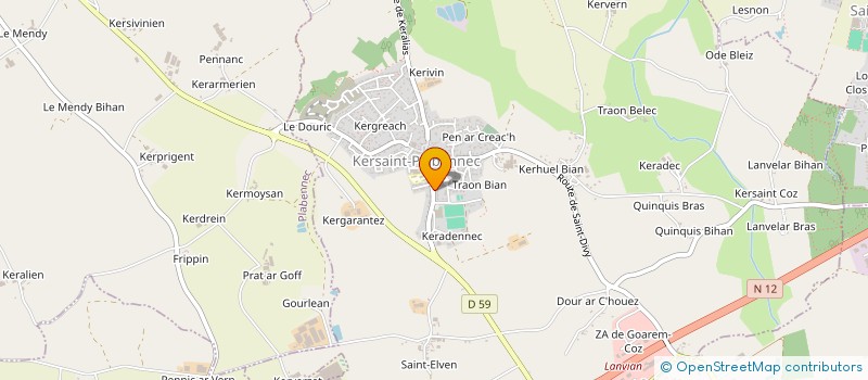 localisation de l'entreprise MONSIEUR JESSIE RAULT  KERSAINT-PLABENNEC