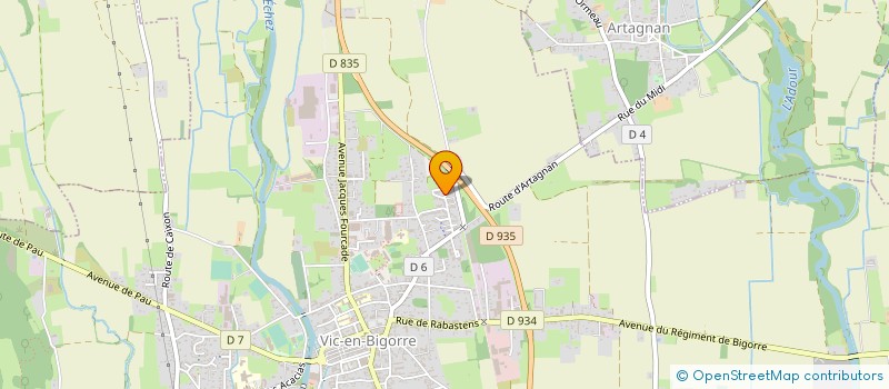 localisation de l'entreprise MONSIEUR JESSON ARTIGARREDE  VIC-EN-BIGORRE