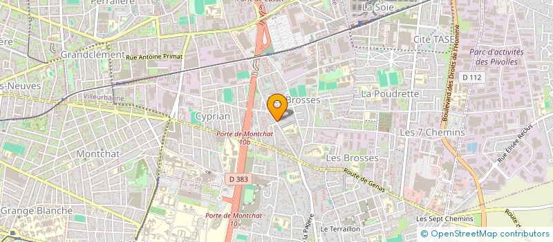 localisation de l'entreprise MONSIEUR JESSON PIERROT  VILLEURBANNE