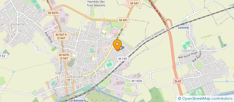 localisation de l'entreprise MONSIEUR JESSY BOCQUET  LA BASSEE