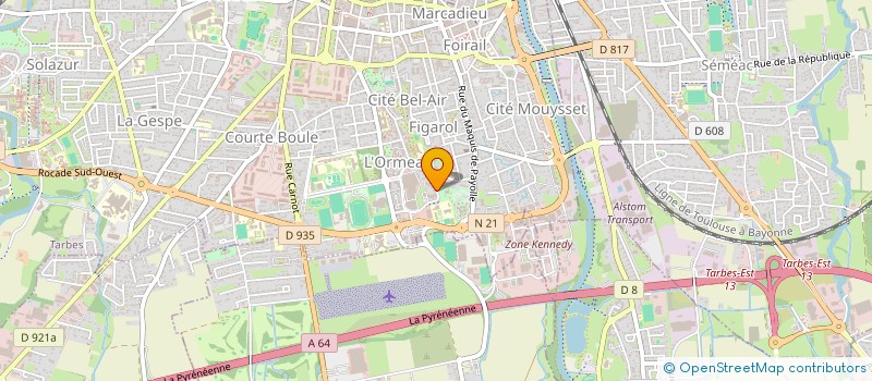 localisation de l'entreprise MONSIEUR JESSY CARREE  TARBES