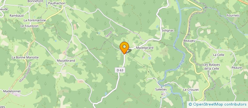 localisation de l'entreprise MONSIEUR JESSY CHAZOT  LE MAZET SAINT VOY