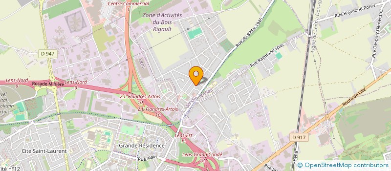 localisation de l'entreprise MONSIEUR JESSY CHOPIN  VENDIN-LE-VIEIL