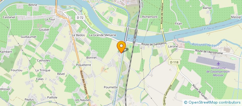 localisation de l'entreprise MONSIEUR JESSY DEBARD à MOISSAC
