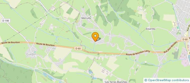 localisation de l'entreprise MONSIEUR JESSY DEPLECHIN  GUEUGNON