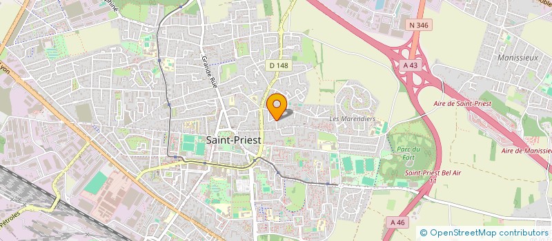 localisation de l'entreprise MONSIEUR JESSY DEZULIER  SAINT-PRIEST