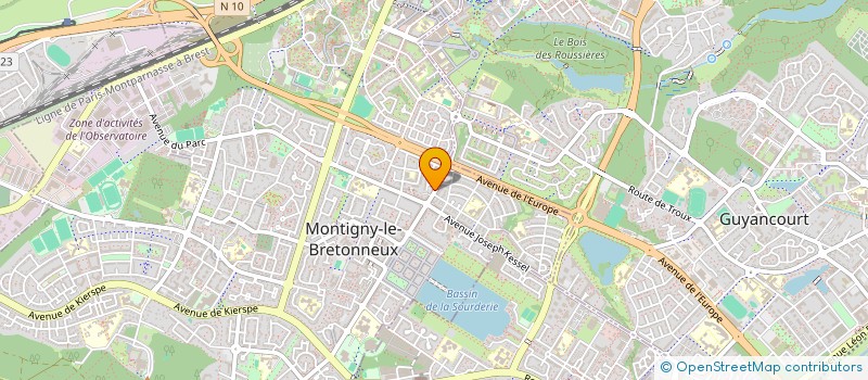 localisation de l'entreprise MONSIEUR JESSY DORANGES  MONTIGNY LE BRETONNEUX