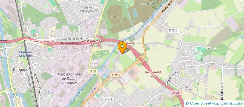 localisation de l'entreprise MONSIEUR JESSY DUMEZ  DOUAI