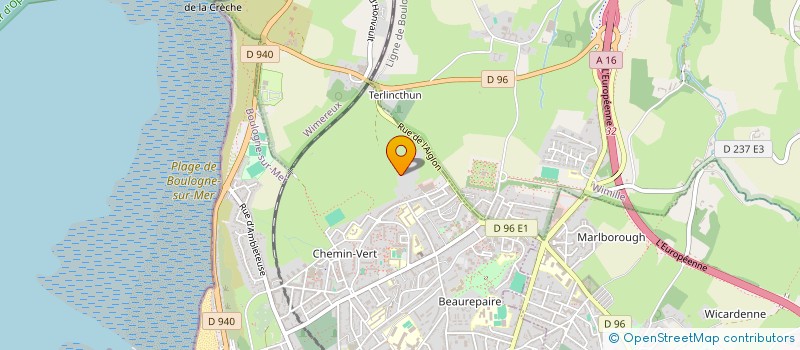 localisation de l'entreprise MONSIEUR JESSY DURU  BOULOGNE-SUR-MER