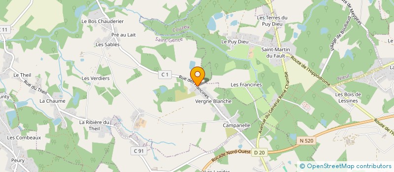 localisation de l'entreprise MONSIEUR JESSY FLORES  SAINT-GENCE