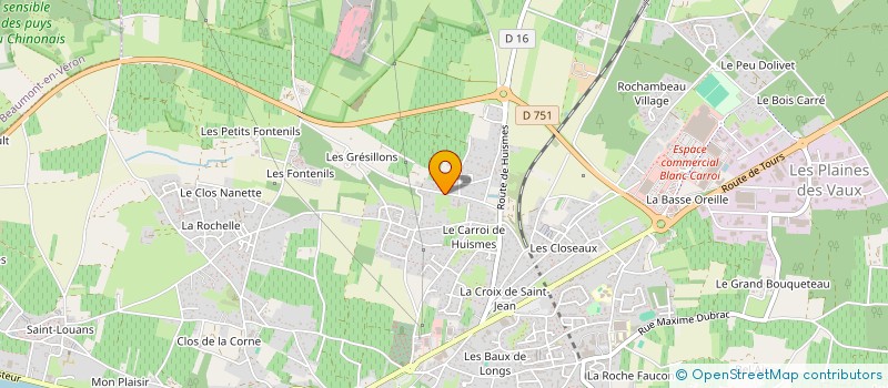 localisation de l'entreprise MONSIEUR JESSY GLAUDY  CHINON