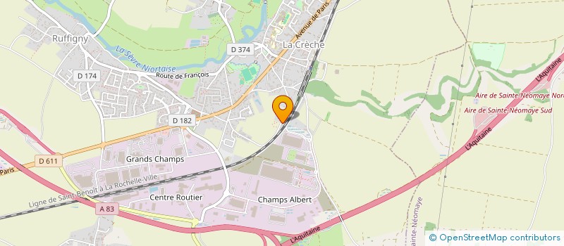 localisation de l'entreprise MONSIEUR JESSY HELFRICK  LA CRECHE