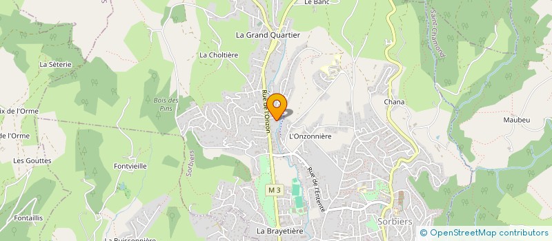 localisation de l'entreprise MONSIEUR JESSY LACOURT  SORBIERS