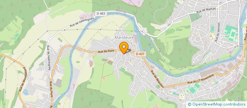 localisation de l'entreprise MONSIEUR JESSY LY  MANDEURE