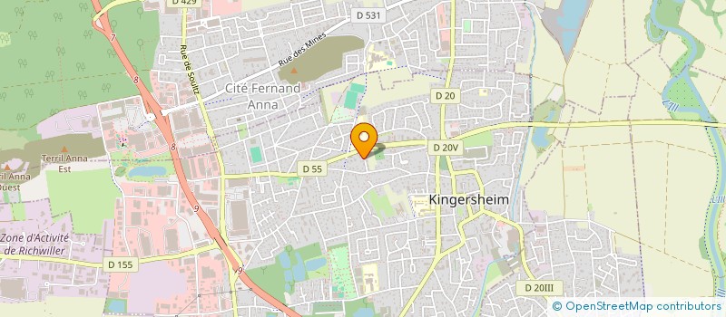 localisation de l'entreprise MONSIEUR JESSY MALLIARD  KINGERSHEIM