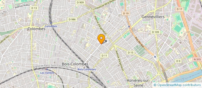 localisation de l'entreprise MONSIEUR JESSY MARTINS à BOIS-COLOMBES