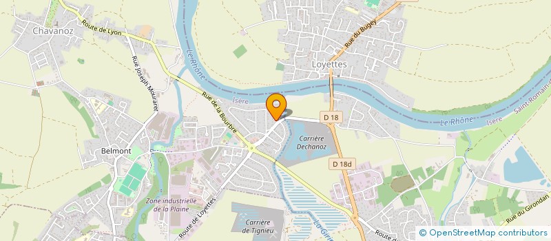 localisation de l'entreprise MONSIEUR JESSY NEYRON  CHAVANOZ