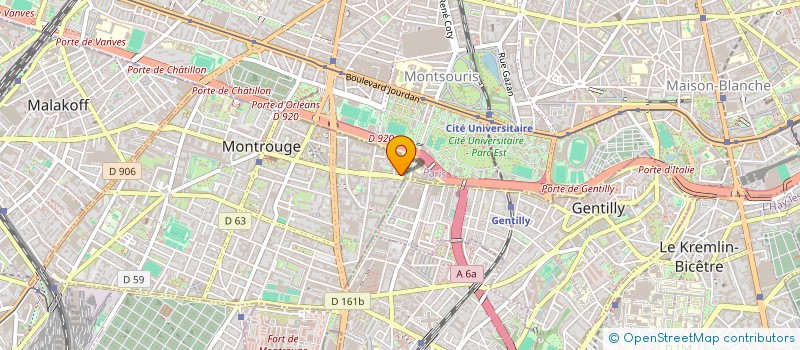 localisation de l'entreprise MONSIEUR JESSY ONDOUA  MONTROUGE